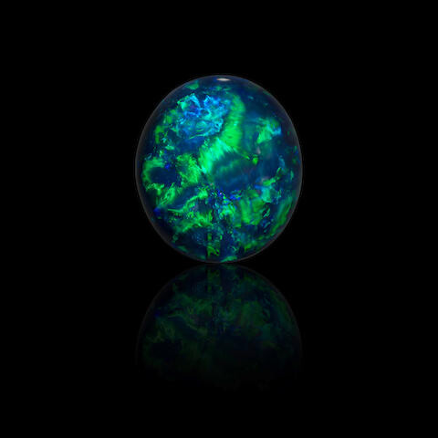 "Nobby" Opal with Blue Green