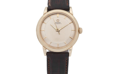Omega. A 14K gold bumper automatic wristwatch Circa 1950