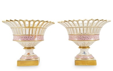 Pair of Berlin Porcelain Compotes