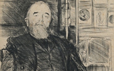 Paul César HELLEU (1859-1927) Portrait d'Alexis... - Lot 84 - Marambat - de Malafosse