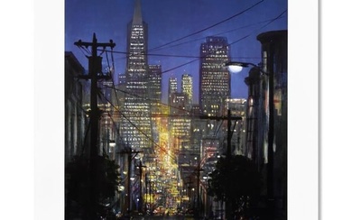 Peter Ellenshaw "The Glow Of San Francisco" Limited Edition Lithograph On Paper