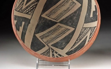 Prehistoric Anasazi Gila Polychrome Pottery Bowl