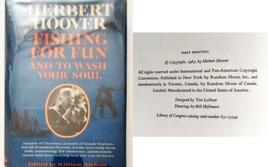 President Herbert Hoover: Fishing for Fun 1963 1st Edition