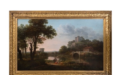 ROBERT CARVER (C. 1730-91) A Capriccio Landscape based on Du...