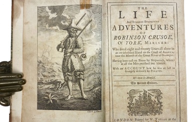ROBINSONADES -- (DEFOE, D.). La vie et les aventures étranges et surprenantes de Robinson Crusoé....
