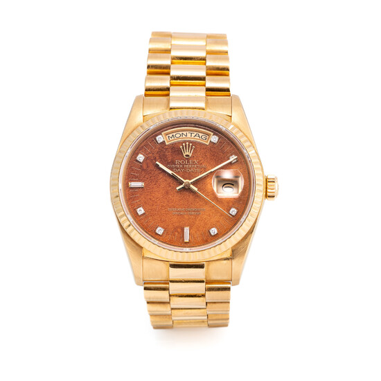 Ref. 18038, Oyster perpetual, Day-Date, Superlative chonometer officialy certified, Yellow gold