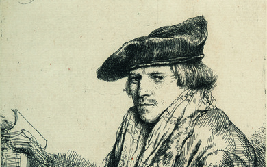 Rembrandt Harmensz. van Rijn (1606 Leiden - Amsterdam 1669) – Young man in a velvet cap (Peter Sylvi