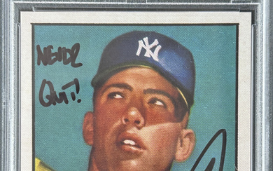 Robert J. O'Neill Signed LE Mickey Mantle 1952 Topps #311 Reprint RC Inscribed "Never Quit!" (PSA | Auto Grade 10)