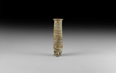 Roman Glass Tripod Vase with Trail