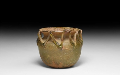 Roman Green Glass Cup
