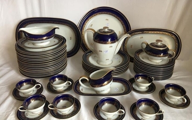 Rosenthal porcelain service with white and blue background...