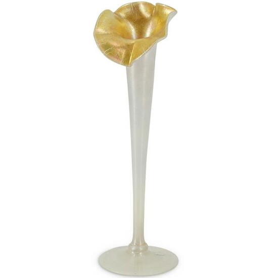 Steuben Gold Aurene On Calcite Vase