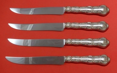 Strasbourg by Gorham Sterling Silver Steak Knife Set 4pc Texas Sized Custom