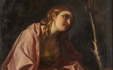 The penitent Mary Magdalene, after Anton Raphael Mengs, 18thC, oil on canvas, 89 x 111...