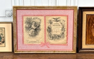 Three Victorian Framed Items
