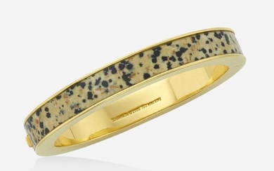 Tiffany & Co., Jasper and gold bangle bracelet