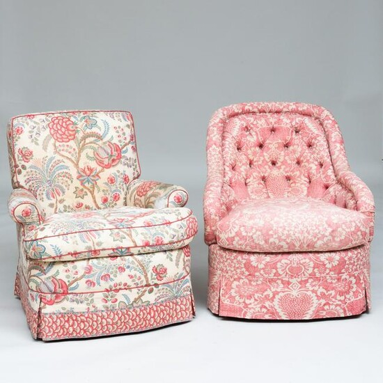 Two Upholstered Armchairs