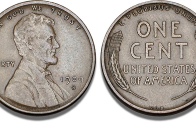 USA, Cent 1909 S, San Francisco, VDB, Lincoln type, KM 132 -...
