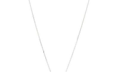 Van Cleef & Arpels 18K White Gold Diamond Mini Frivole Pendant Pave Necklace