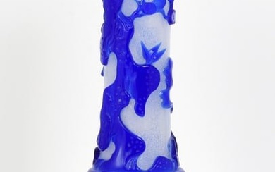 Very Fine, Colorful Chinese Peking Glass Vase.