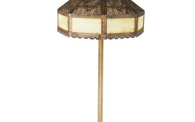 Victorian Filigree-Shaded Floor Lamp
