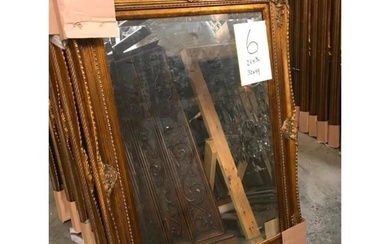 Victorian Style Carved Gilt Wood Beveled Mirror