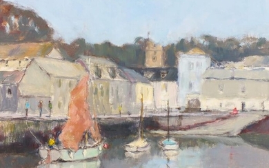 Vince PETERSON (British b. 1945) Padstow, Oil on board,...