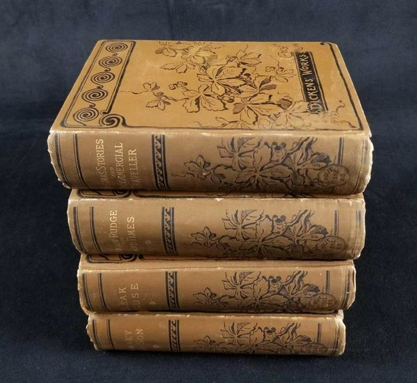 Vintage Lot of 4 Charles Dickens Books