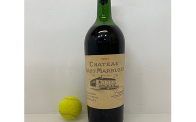 Vintage fine wines, a magnum of 1967 Chateau Haut Marbuzet. ...