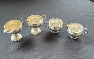 WEIGHTED STERLING SILVER SUGARS AND CREAMERS