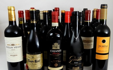 WINE A selection of red wine Rioja, Chianti, Somontano etc ...