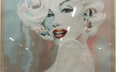 XL Marilyn Monroe Signed Bob Mackie, Silk Screen