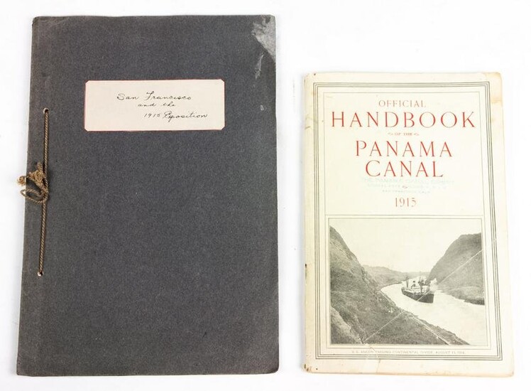 (lot of 2) Official Handbook of the Panama Canal, 1915