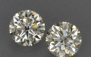 0.22ct Diamond-Cut Warm White Diamonds