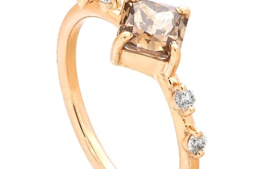 1.17 tcw VVS2 Diamond Ring - 14 kt. Pink gold - Ring - 1.05 ct Diamond - 0.12 ct Diamonds - No Reserve Price