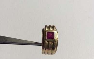 18 kt. Gold - Ring - 1,20 ct Ruby