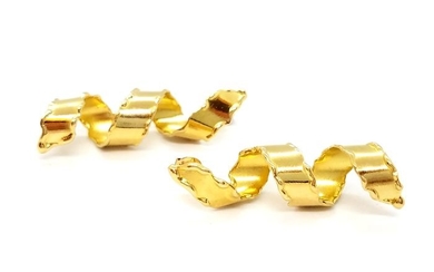 18 kts. Yellow gold - Earrings