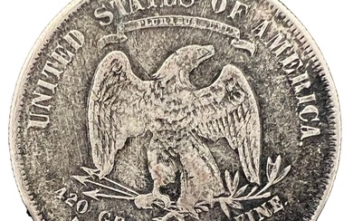 1877 S UNITED STATES OF AMERICA US SILVER TRADE...