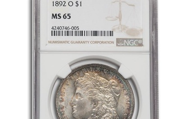1892-O Morgan Dollar MS-65 NGC