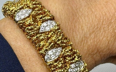 18K Yellow Gold 4.50 Ct. Diamond Bracelet