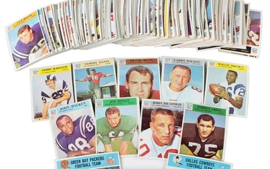 1965-1966 Topps Philadelphia NFL Football Cards with Stars