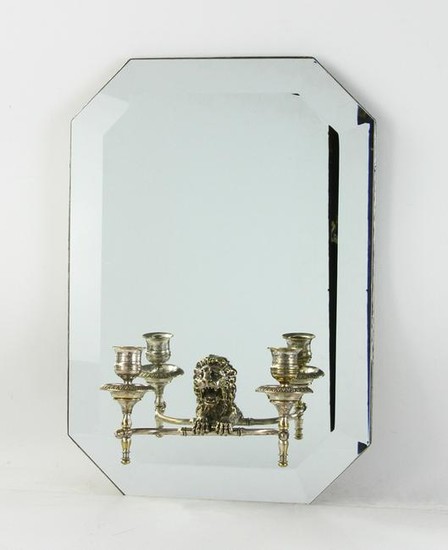 19th C Mirrored Wall Sconce