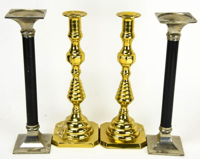 2 Pairs Traditional Style Candlesticks