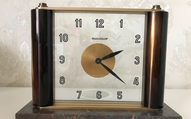 Tabletop clock - Jaeger LeCoultre - Brass, Glass, Marble - 1920