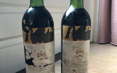1974 Chateau Mouton Rothschild - Pauillac 1er Grand Cru Classé - 2 Bottles (0.75L)