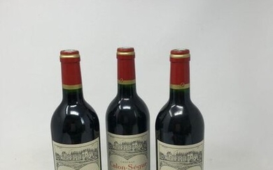 3 Bottles Château Calon Ségur 2000 - St-Estèphe 3rd CCG