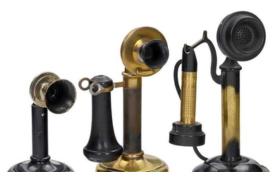 3 Candlestick Telephones, c. 1925