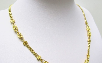 29,40 gr. 45 cm. - 18 kt. Yellow gold - Necklace, sailor