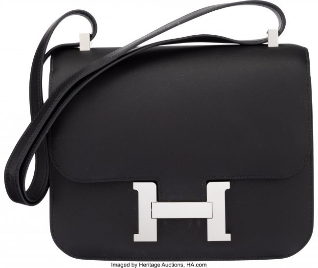 58085: Hermès Special Order Horseshoe 24cm Black