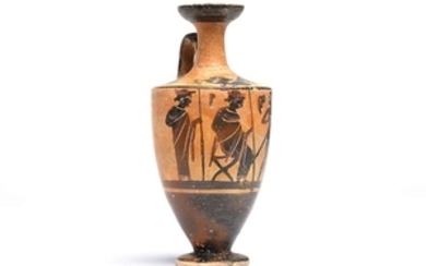 Attic Black-Figure Lekythos Attributed to the Cock Group, ca. 525...